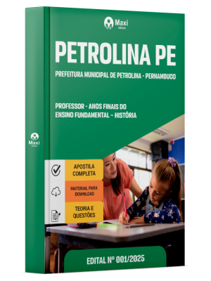 Apostila Prefeitura de Petrolina - PE 2025 - Professor de Anos Finais do Ensino Fundamental – História