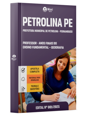 Apostila Prefeitura de Petrolina - PE 2025 - Professor de Anos Finais do Ensino Fundamental – Ciências