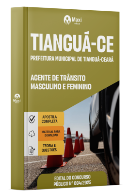 Apostila Prefeitura de Tianguá - CE 2025 - Agente de Trânsito Masculino e Feminino