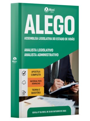 Apostila ALEGO 2025 - Analista Legislativo - Analista Administrativo