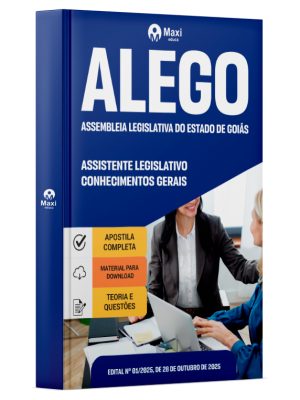 Apostila ALEGO 2025 - Assistente Legislativo - Conhecimentos Gerais