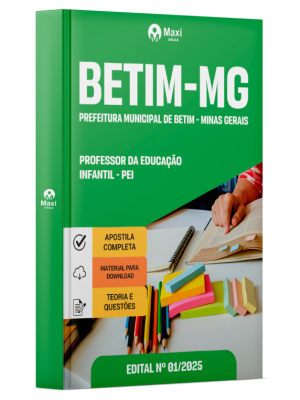 Apostila Prefeitura de Betim - MG 2025 - Professor da Educação Infantil - PEI