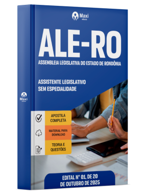 Apostila ALERO 2025 - Assistente Legislativo - Sem especialidade