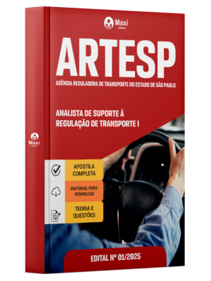 Apostila ARTESP 2025 - Analista de Suporte à Regulação de Transporte I