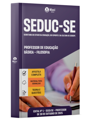 Apostila SEDUC-SE 2025 - Professor de Educação Básica – Filosofia