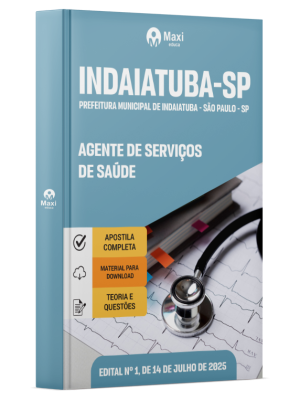 Apostila Prefeitura de Indaiatuba - SP - 2025 - Agente De Serviços De Saúde