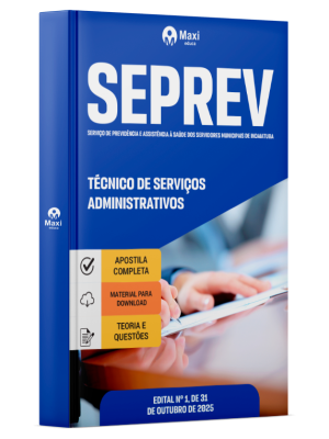Apostila SEPREV 2025 - Técnico de Serviços Administrativos