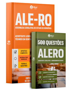 Combo ALERO 2025 - Assistente Legislativo - Técnico em Contabilidade