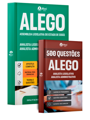 Combo ALEGO 2025 - Analista Legislativo - Analista Administrativo