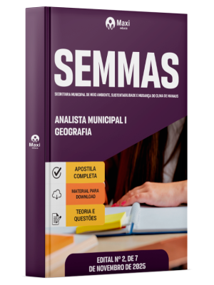 Apostila SEMMAS 2026 - Analista Municipal I - Geografia