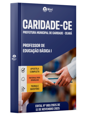 Apostila Prefeitura de Caridade-CE 2025 - Professor de Educação Básica I