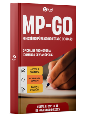 Apostila MP-GO 2026 - Oficial de Promotoria