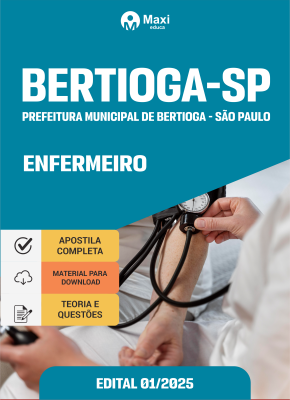 Apostila Prefeitura de Bertioga - SP 2025 - Enfermeiro