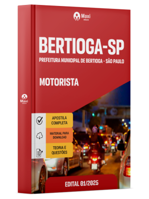 Apostila Prefeitura de Bertioga - SP 2026 - Motorista