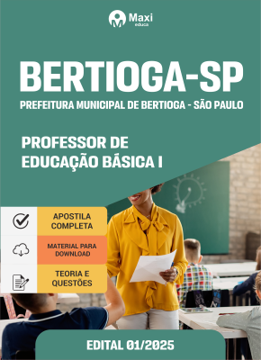 Apostila Prefeitura de Bertioga - SP 2025 - Professor de Educação Básica I