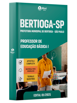 Apostila Prefeitura de Bertioga - SP 2026 - Professor de Educação Básica I
