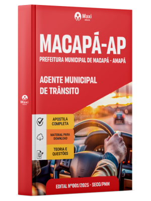 Apostila Prefeitura de Macapá - AP 2026 - Agente Municipal de Trânsito