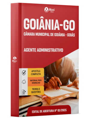 Apostila Câmara de Goiânia - GO 2026 - Agente Administrativo