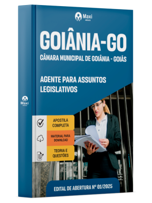Apostila Câmara de Goiânia - GO 2026 - Agente para Assuntos Legislativos