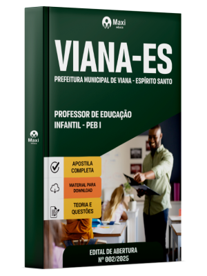 Apostila Prefeitura de Viana-ES 2025 - Professor de Educação Básica I - Educação Infantil (PEB I)