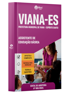 Apostila Prefeitura de Viana-ES 2025 - Assistente de Educação Básica