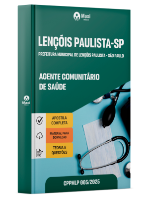 Apostila Prefeitura de Lençóis Paulista - SP 2025 - Agente Comunitário de Saúde