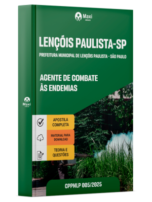 Apostila Prefeitura de Lençóis Paulista - SP 2025 - Agente de Combate as Endemias