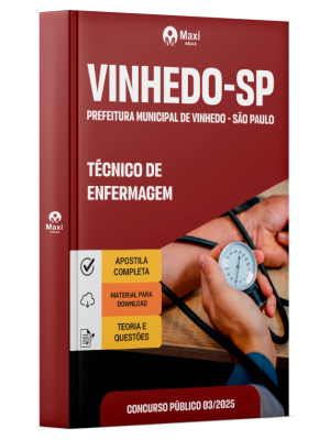 Apostila Prefeitura de Vinhedo - SP 2025 - Técnico de Enfermagem