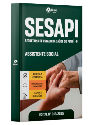 Apostila Secretaria de Estado da Saúde do Piauí 2026 - Assistente Social