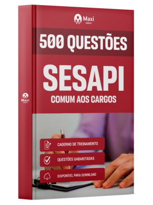 Caderno de Questões Secretaria de Estado da Saúde do Piauí 2026 - Comum aos Cargos - 500 Questões Gabaritadas