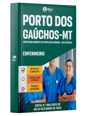 Apostila Prefeitura de Porto dos Gaúchos-MT 2026 - Enfermeiro