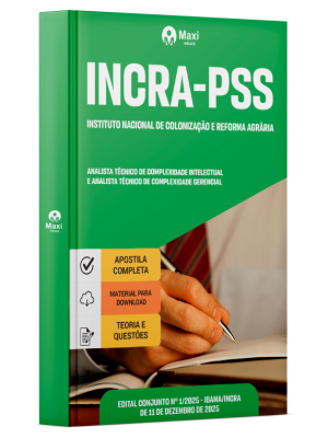 Apostila INCRA 2026 - Analista Técnico de Complexidade Intelectual e Analista Técnico de Complexidade Gerencial