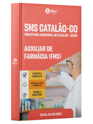 Apostila SMS Catalão-GO 2026 - Auxiliar de Farmácia FMS