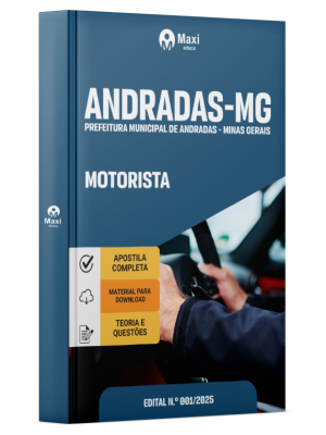 Apostila Prefeitura de Andradas-MG 2026 - Motorista