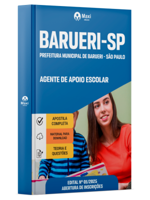 Apostila Prefeitura de Barueri - SP 2026 - Agente de Apoio Escolar