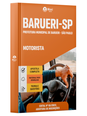 Apostila Prefeitura de Barueri - SP 2026 - Motorista