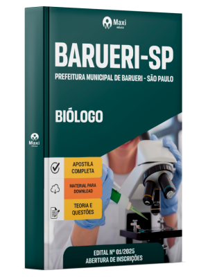 Apostila Prefeitura de Barueri - SP 2026 - Biólogo