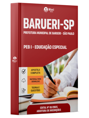 Apostila Prefeitura de Barueri - SP 2026 - PEB I - Educação Especial