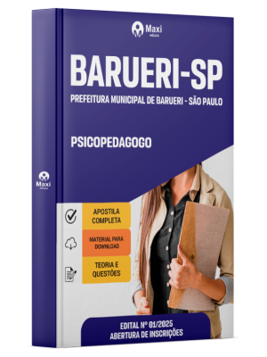Apostila Prefeitura de Barueri - SP 2026 - Psicopedagogo