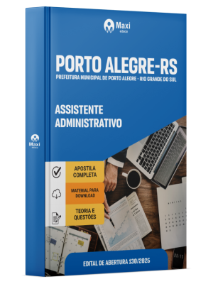 Apostila Prefeitura de Porto Alegre do Piauí-RS 2026 - Assistente Administrativo