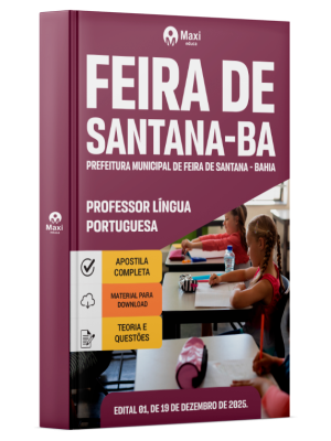 Apostila Prefeitura de Feira de Santana - BA 2025 - Professor de Língua Portuguesa