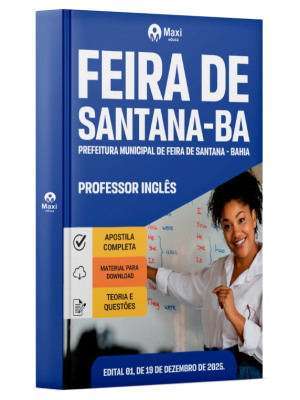 Apostila Prefeitura de Feira de Santana - BA 2025 - Professor de Inglês