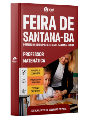 Apostila Prefeitura de Feira de Santana - BA 2025 - Professor de Matemática
