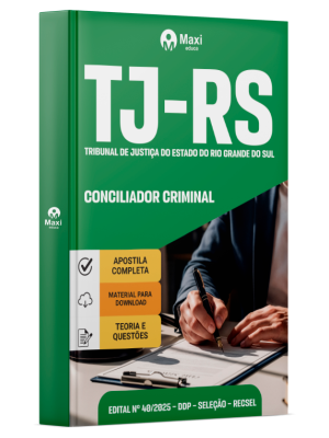 Apostila TJ-RS 2025 - Conciliador Criminal
