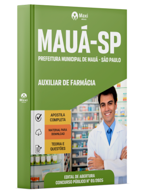 Apostila Prefeitura de Mauá - SP 2026 - Auxiliar de Farmácia