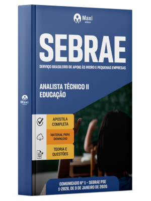 Apostila Sebrae 2026 - Analista Técnico II - Educação