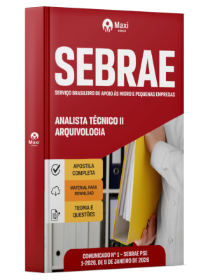 Apostila Sebrae 2026 - Analista Técnico II - Arquivologia