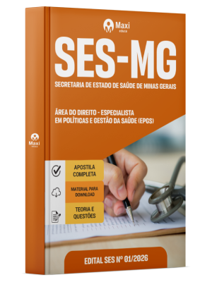 Apostila SES-MG 2026 - Especialista em Políticas e Gestão da Saúde (EPGS) - Área do Direito