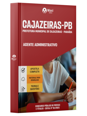 Apostila Prefeitura de Cajazeiras-PB 2026 - Agente Administrativo