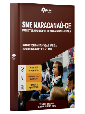 Apostila Prefeitura de Maracanaú - CE 2026 - Professor da Educação Básica - Alfabetizador – 1° e 2° Ano